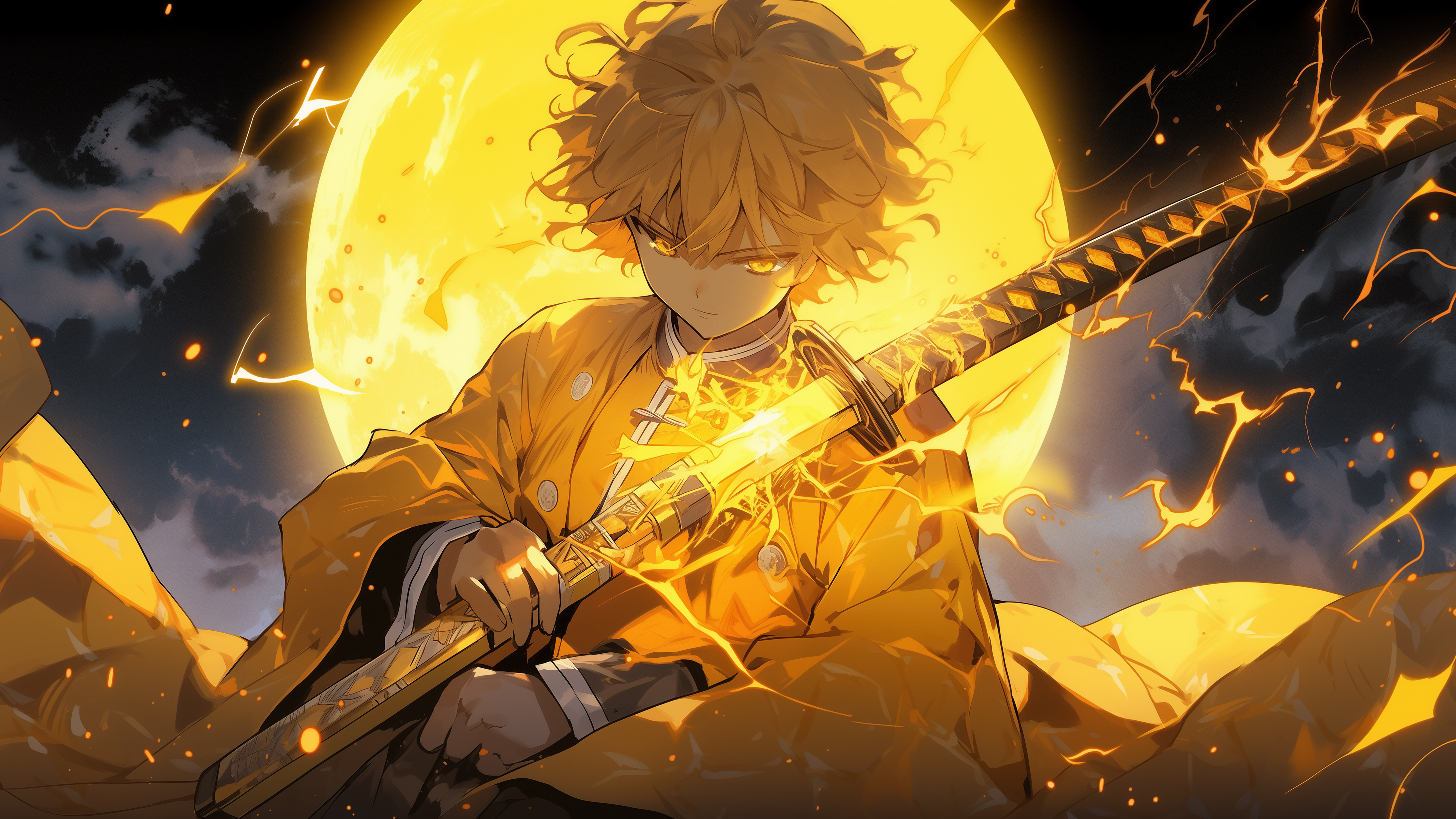 Zenitsu Agatsuma.