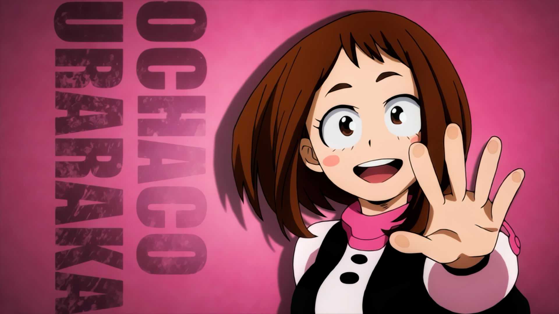 Ochako Uraraka from My Hero Academia.